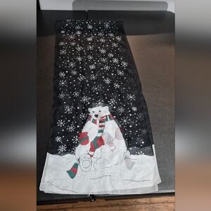 Winter bear sheer scarf